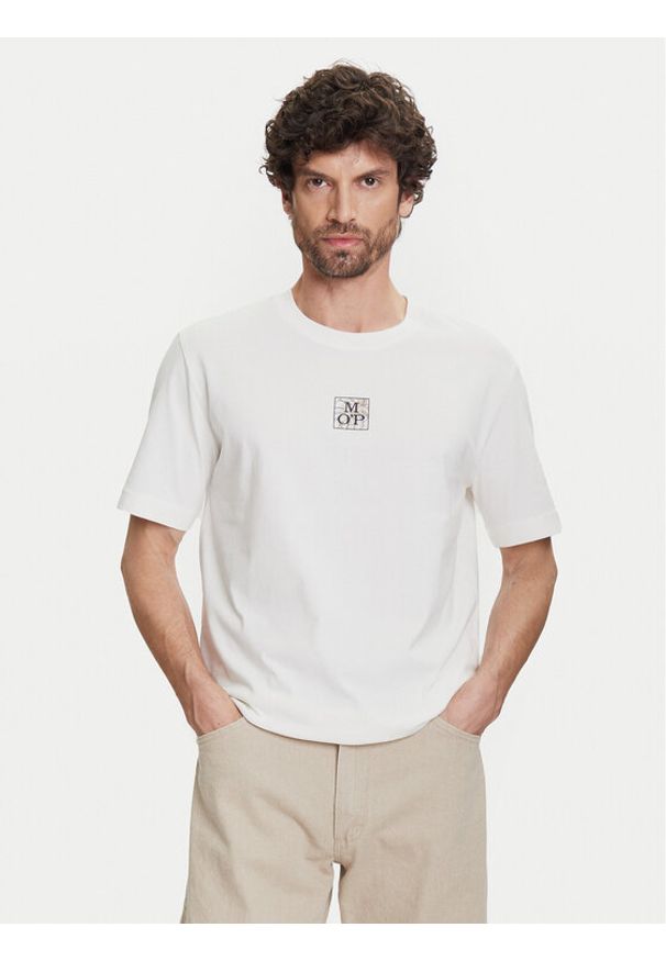 Marc O'Polo T-Shirt 524 2012 51298 Biały Regular Fit. Typ kołnierza: polo. Kolor: biały. Materiał: bawełna