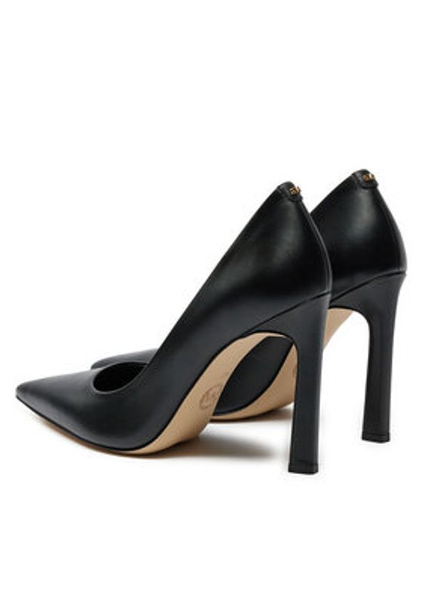 MICHAEL Michael Kors Szpilki Amara leather Pump 40S4AMHP1L Czarny. Kolor: czarny. Materiał: skóra. Obcas: na szpilce