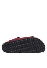 Birkenstock Klapki Florida 1033172 Bordowy. Kolor: czerwony. Materiał: nubuk, skóra #2