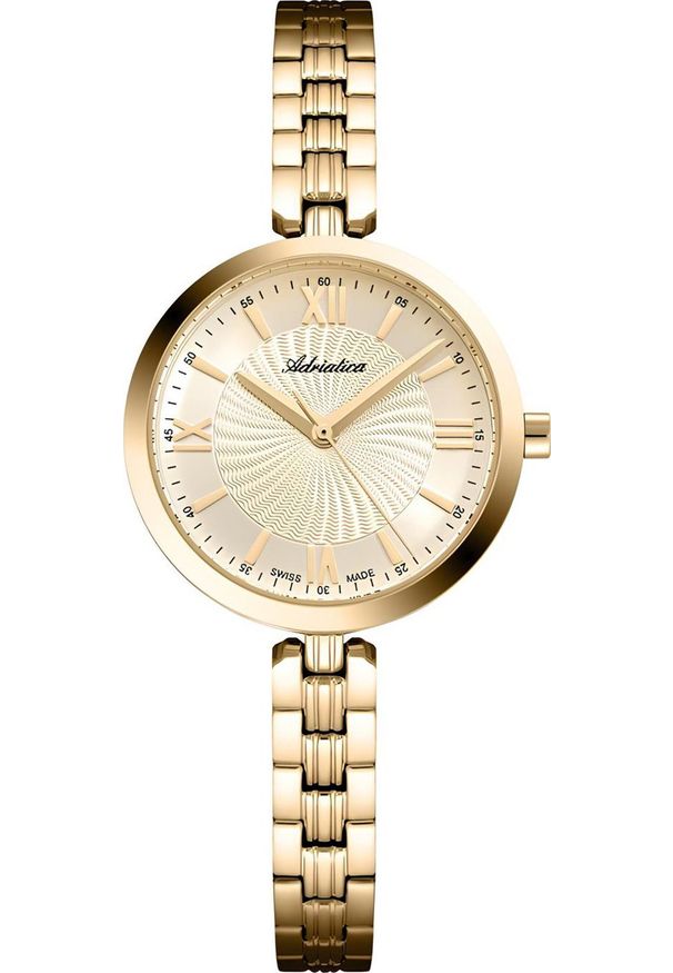Zegarek Adriatica Zegarek damski Adriatica A3828.1161Q złoty. Kolor: złoty