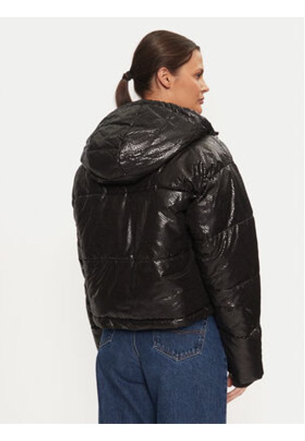 DKNY Kurtka puchowa DP4J9549 Czarny Relaxed Fit. Kolor: czarny. Materiał: syntetyk