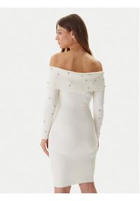 Guess Sukienka dzianinowa W5BK64 Z2YJ2 Écru Slim Fit. Materiał: syntetyk #4