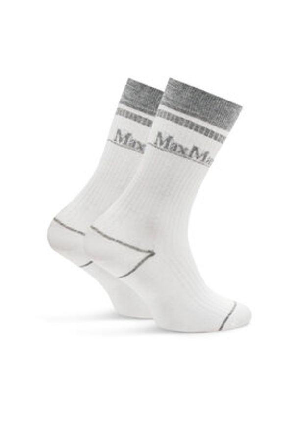 Max Mara Leisure Skarpety długie Gabarra 2426556018 Szary. Kolor: szary. Materiał: bawełna