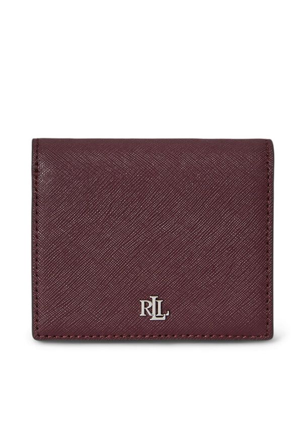 Lauren Ralph Lauren - LAUREN RALPH LAUREN Portfel damski 432962112015 Bordowy. Kolor: czerwony. Materiał: skóra