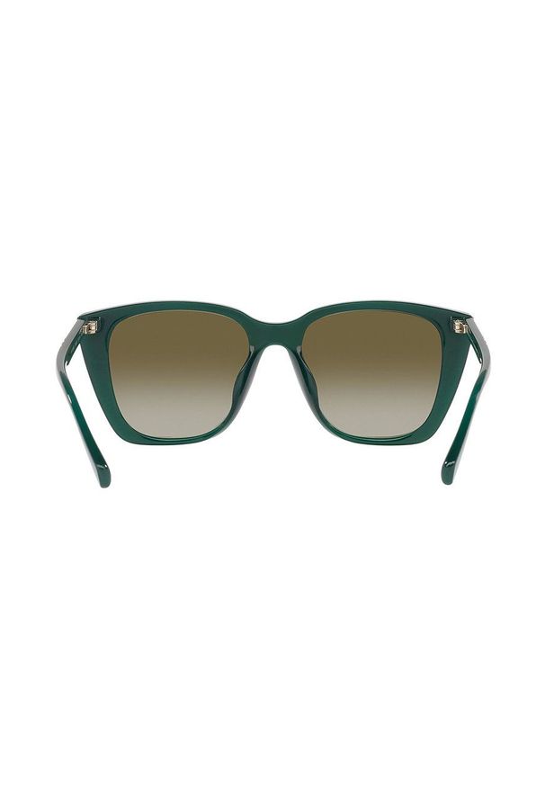 Armani Exchange okulary przeciwsłoneczne damskie kolor zielony. Kolor: zielony