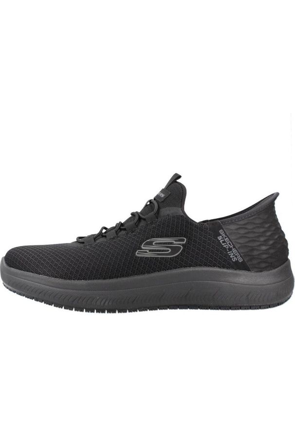 skechers - Tenisówki Skechers Model Summits Sr-colin Slip-ins Kolor Czarny. Kolor: czarny, niebieski, wielokolorowy. Materiał: tkanina