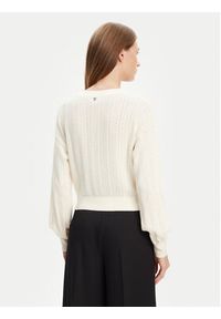 Guess Kardigan W5YR01 Z2ZK2 Biały Regular Fit. Kolor: biały. Materiał: wiskoza #4
