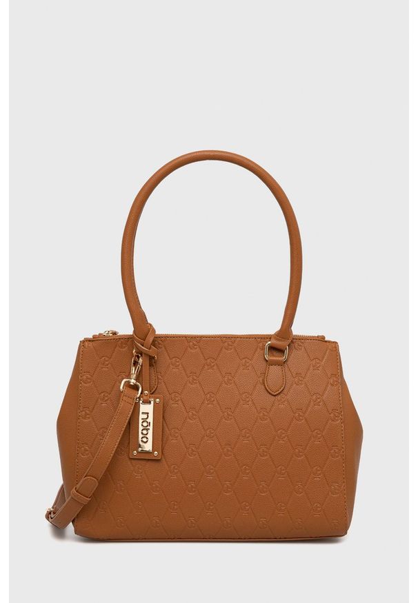 Nobo torebka kolor brązowy. Kolor: brązowy. Rodzaj torebki: na ramię