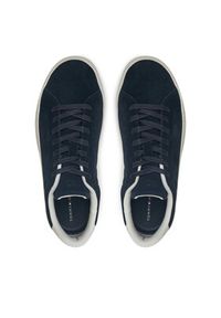 TOMMY HILFIGER - Tommy Hilfiger Sneakersy Court FM0FM05459 Granatowy. Kolor: niebieski. Materiał: zamsz, skóra #3