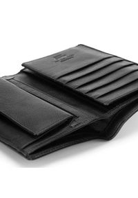 Wittchen - Męski portfel skórzany z dużą ilością przegródek. Kolor: czarny. Materiał: skóra #7