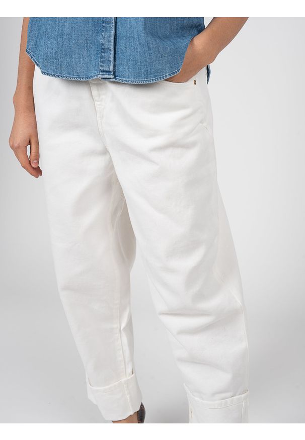 Pinko Spodnie "Ester 6" | J10VD Y84G | Kobieta | Biały. Kolor: biały. Materiał: bawełna. Wzór: jednolity
