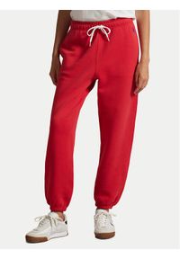Polo Ralph Lauren Spodnie dresowe 211971700007 Czerwony Tapered Fit. Kolor: czerwony. Materiał: bawełna