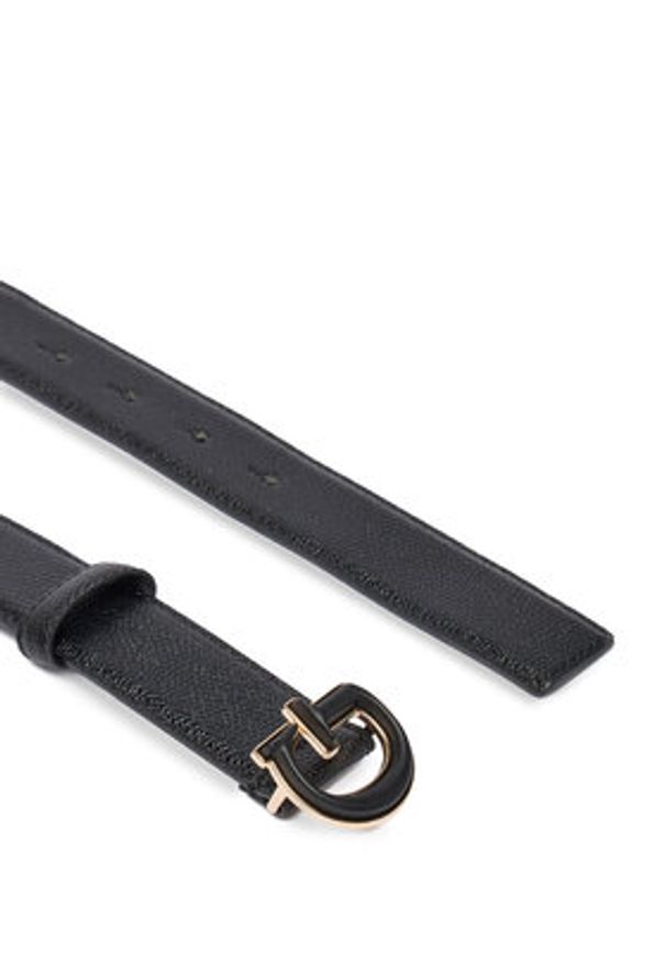 Guess Pasek Damski 180147 Czarny. Kolor: czarny. Materiał: skóra