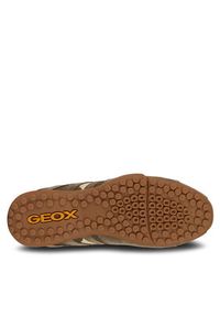 Geox Sneakersy Uomo Snake U4507A 02214 C1BH6 Szary. Kolor: brązowy, szary. Materiał: zamsz, skóra