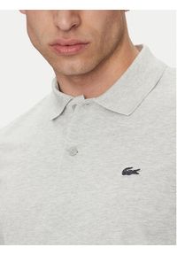 Lacoste Polo DH5522 Szary Regular Fit. Typ kołnierza: polo. Kolor: szary. Materiał: syntetyk, bawełna #4