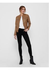 only - ONLY Kurtka z imitacji skóry Bandit 15081400 Brązowy Regular Fit. Kolor: brązowy. Materiał: skóra, wiskoza #8