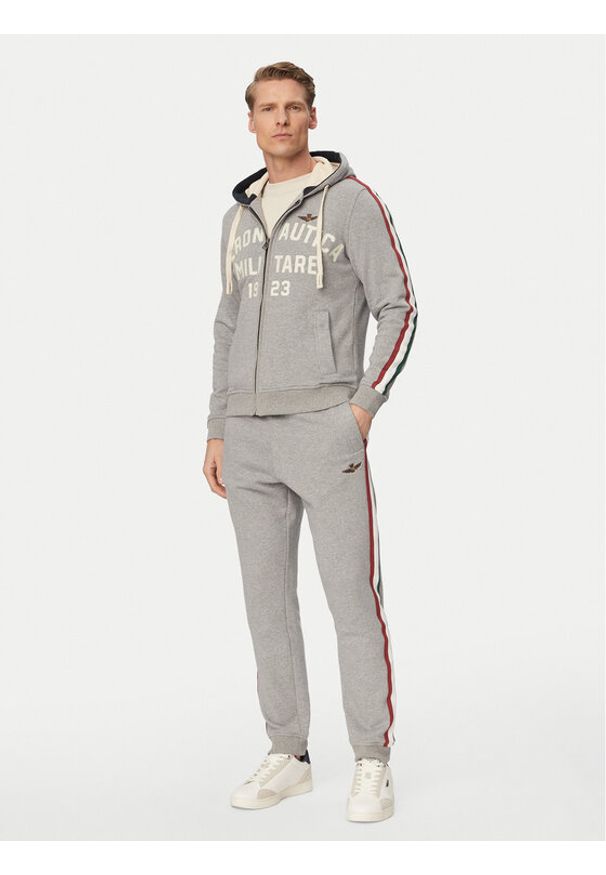 Aeronautica Militare Dres 261TF0107UF00677 Szary Regular Fit. Kolor: szary. Materiał: bawełna
