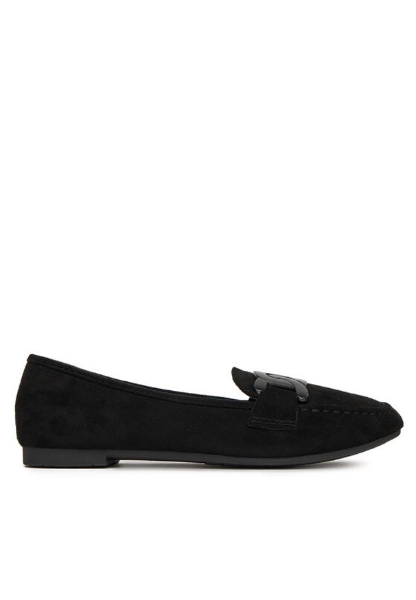 DeeZee Loafersy LE601-41 Czarny. Kolor: czarny. Materiał: materiał