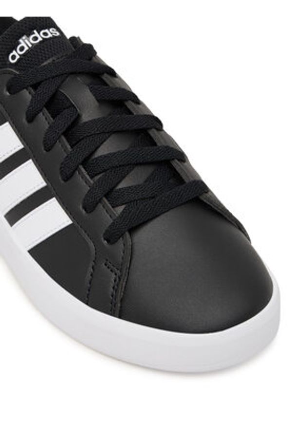 Adidas - adidas Sneakersy Grand Court 3.0 JP9366 Czarny. Kolor: czarny. Materiał: skóra