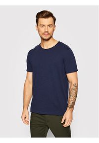 Selected Homme T-Shirt Morgan 16071775 Granatowy Regular Fit. Kolor: niebieski. Materiał: bawełna #1