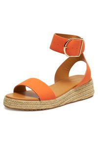 DeeZee Espadryle QS276-1 Pomarańczowy. Kolor: pomarańczowy. Materiał: syntetyk, materiał #6