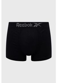 Reebok Bokserki (3-pack) męskie kolor czarny. Kolor: czarny. Materiał: włókno