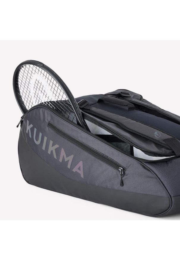 ARTENGO - Torba tenisowa termoizolacyjna Kuikma XL Pro 12R Gaël Monfils. Kolor: czarny. Sport: tenis