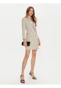Imperial Sukienka koktajlowa AFAXIAW Beżowy Slim Fit. Kolor: beżowy. Materiał: syntetyk. Styl: wizytowy #4