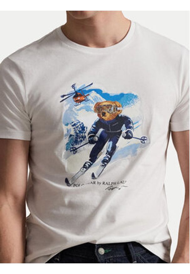 Polo Ralph Lauren T-Shirt 710P07343001 Biały Regular Fit. Typ kołnierza: polo. Kolor: biały. Materiał: bawełna