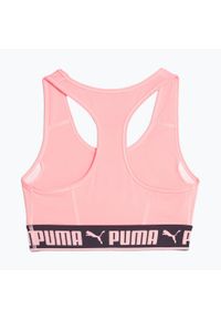 Stanik fitness cardio PUMA Mid Impact Puma Strong PM. Kolor: różowy. Sport: fitness