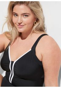 bonprix - Kostium kąpielowy z lamówką. Kolor: czarny #3