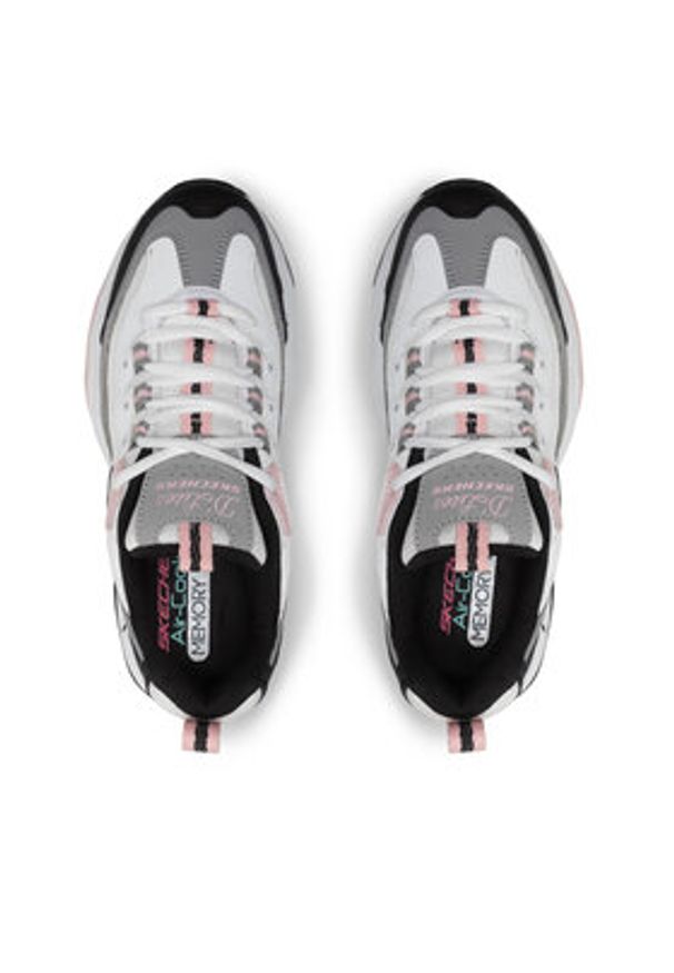 skechers - Skechers Sneakersy Fresh Diva 149492/WBPK Biały. Kolor: biały. Materiał: skóra