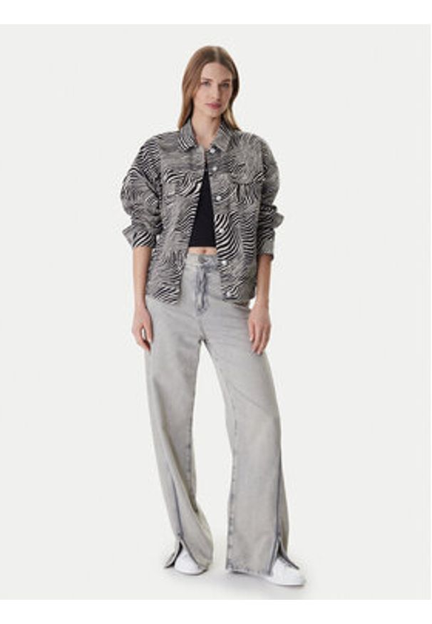 Vero Moda Kurtka jeansowa Tessa 10329961 Szary Oversize. Kolor: szary. Materiał: bawełna