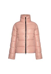 Kurtka puchowa damska Rossignol Shiny Bomber. Kolor: różowy. Materiał: puch. Sport: turystyka piesza