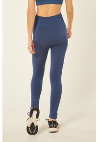 Etam legginsy sportowe Wavy damskie. Kolor: niebieski. Materiał: dzianina. Styl: sportowy #2