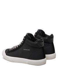 Calvin Klein Jeans Trampki Skater Vulc Mid Mtr YM0YM00999 Czarny. Kolor: czarny. Materiał: materiał