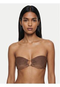 Guess Góra od bikini E6GJ12 KF600 Brązowy. Kolor: brązowy. Materiał: syntetyk #4