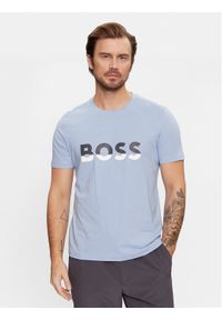 BOSS - Boss T-Shirt Tee 1 50477616 Niebieski Regular Fit. Kolor: niebieski. Materiał: bawełna