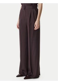 Marella Spodnie materiałowe Adito 2615131221 Brązowy Straight Fit. Kolor: brązowy. Materiał: wiskoza #1