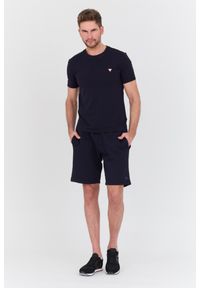Guess - GUESS Granatowy męski t-shirt Core Tee, Rozmiar XXL. Kolor: niebieski #3