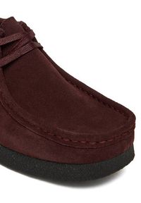 Clarks Półbuty WallabeeEVOSh 26184611 Bordowy. Kolor: czerwony. Materiał: zamsz, skóra #4