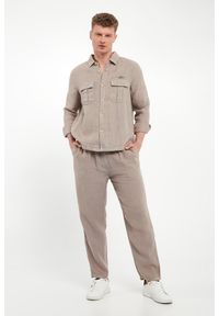 Aeronautica Militare - Spodnie męskie lniane AERONAUTICA MILITARE. Materiał: len #1