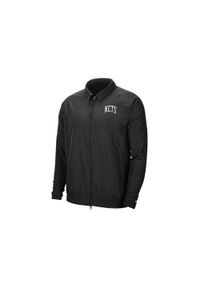 Kurtka treningowa męska Nike Nba Brooklyn Nets Essential. Kolor: czarny. Materiał: syntetyk. Sport: bieganie