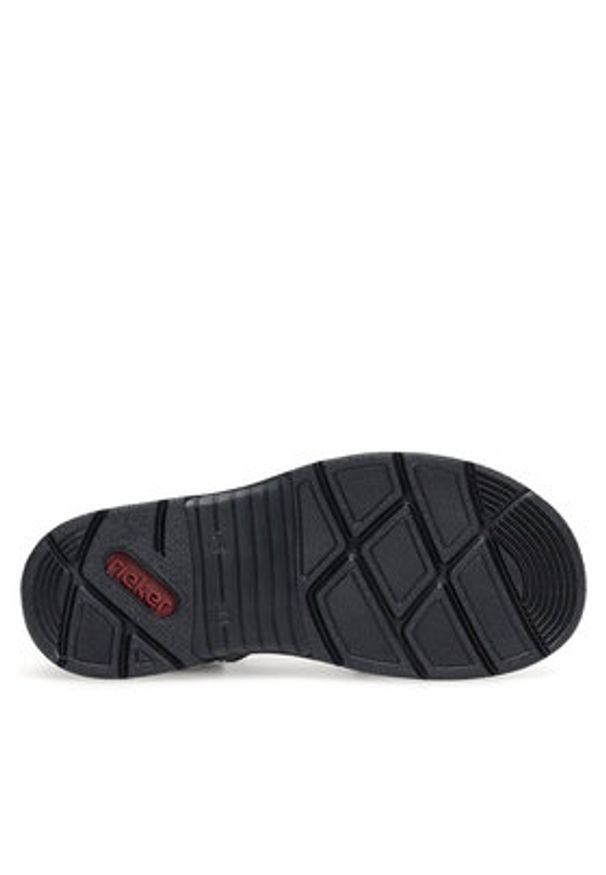 Rieker Sandały V9875-14 Granatowy. Kolor: niebieski. Materiał: materiał