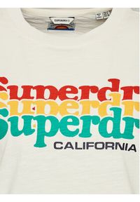 Superdry T-Shirt Vintage Cali Stripe W1010847A Écru Regular Fit. Materiał: bawełna. Styl: vintage #4