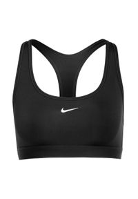 Biustonosz treningowy Nike Swoosh Light Support. Kolor: czarny. Sport: fitness #1