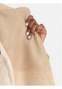 BOSS Kurtka skórzana C_Salace 50554143 Beżowy Regular Fit. Kolor: beżowy. Materiał: skóra #6