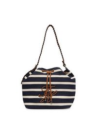 TOMMY HILFIGER - Tommy Hilfiger Torebka Th Elev Summer Bucket Stripe AW0AW18401 Granatowy. Kolor: niebieski #3