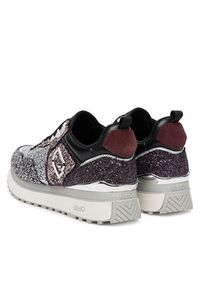 Liu Jo Sneakersy Maxi Wonder Glitter 01 BF5009 TX007 Srebrny. Kolor: srebrny