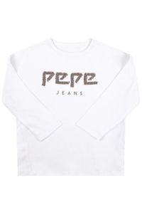 Pepe Jeans Bluzka PG502204 Biały Regular Fit. Kolor: biały #2